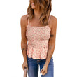 European And American Floral Vest Tops Waist Slim Sleeveless Camisole
