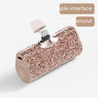 Diamond Pocket Capsule Emergency Power Bank Diamond-embedded Mini Lipstick Small Portable Power Source