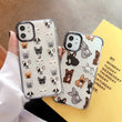 Cartoon Puppy Mobile Phone Case Transparent Soft Shell