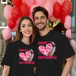 Love Valentine'S Day T-Shirt,   Couple T-Shirt, Couple Christmas, Fashion Casual T-Shirt, Short-Sleeved T-Shirt